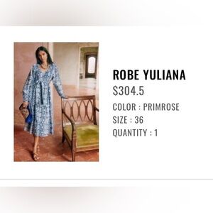 Sezane Robe Yuliana